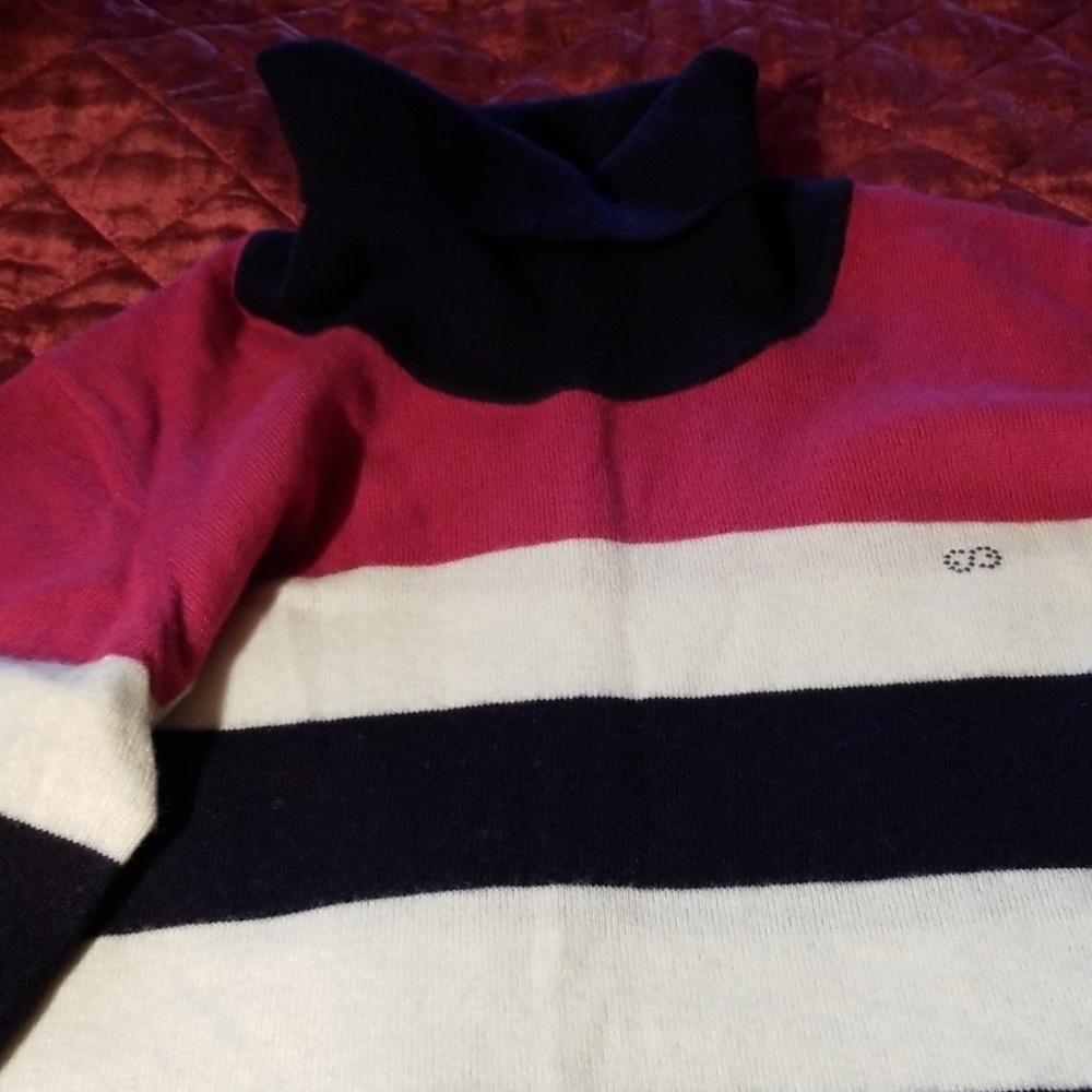 Escada sport striped wool sweater dress